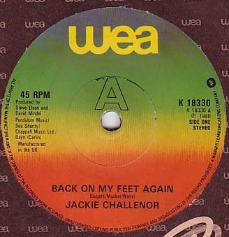Jackie Challenor - Back On My Feet Again