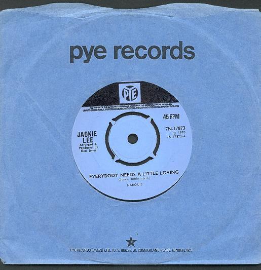 Jackie Lee (2) - Everybody Needs A Little Loving