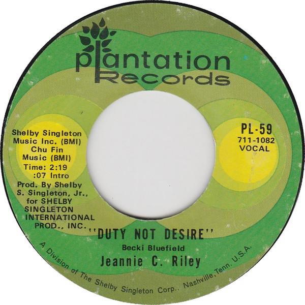 Jeannie C. Riley - Duty Not Desire
