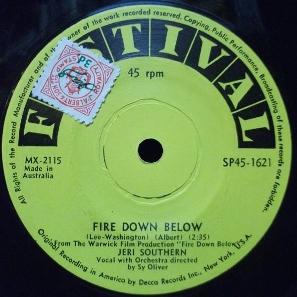 Jeri Southern - Fire Down Below
