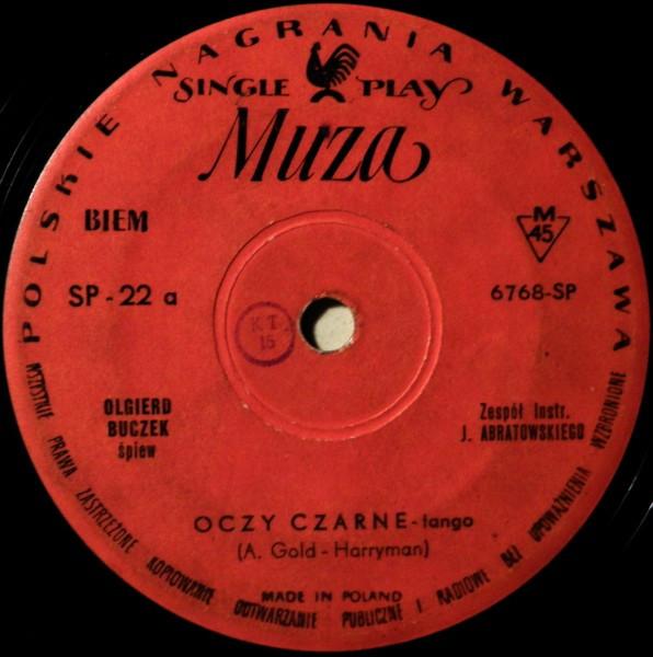 Jerzy Połomski, Olgierd Buczek - Oczy Czarne / Szkoda Twoich Łez Dziewczyno