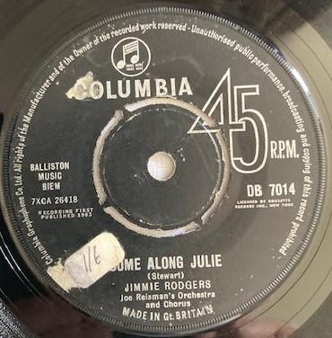 Jimmie Rodgers , Joe Reisman And His Orchestra And Chorus - Come Along Julie