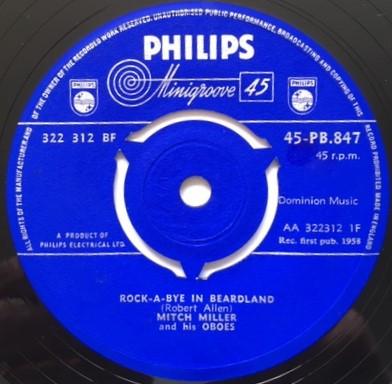 Jimmy Carroll, Mitch Miller And His Orchestra And Chorus, Mitch Miller And His Oboes - Rock-A-Bye In Beardland / The Key (To Your Heart)