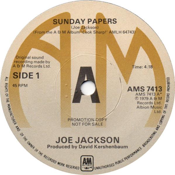 Joe Jackson - Sunday Papers