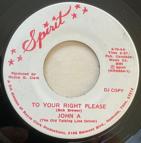 John Aunspaugh - To Your Right Please