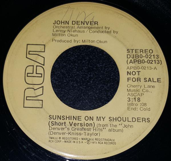John Denver - Sunshine On My Shoulders