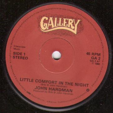 John Hardman - Little Comfort In The Night