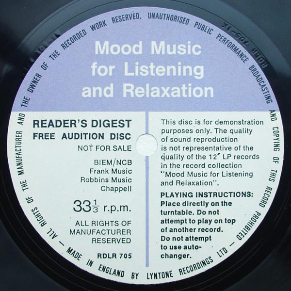 Johnny Harris, Sacha Distel - Mood Music For Listening And Relaxation