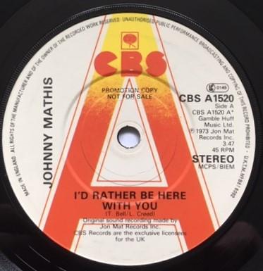 Johnny Mathis - I'd Rather Be Here With You