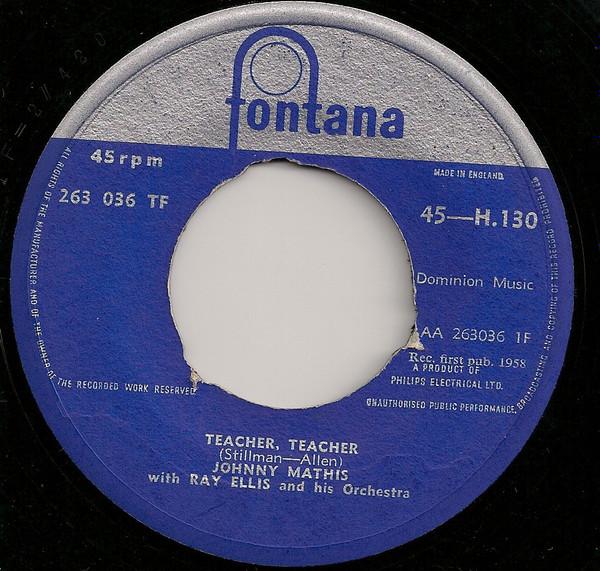 Johnny Mathis - Teacher Teacher / Easy To Love