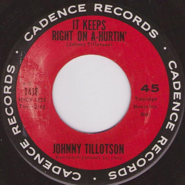 Johnny Tillotson - It Keeps Right On A-Hurtin'