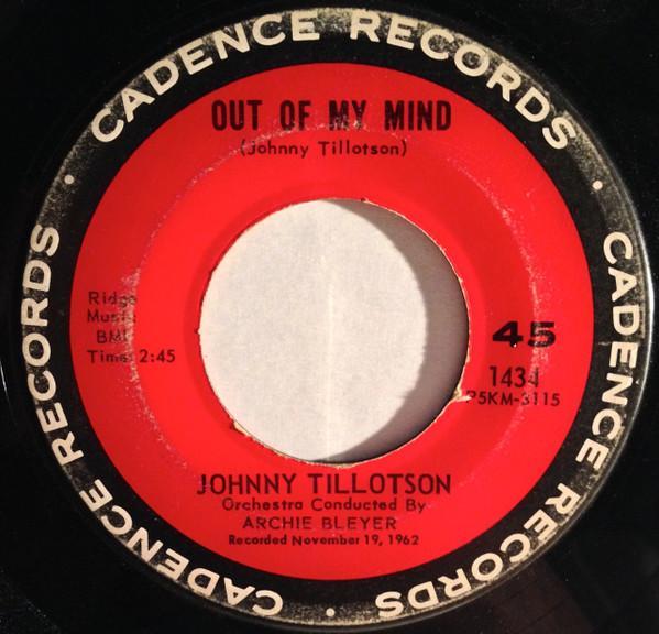 Johnny Tillotson - Out Of My Mind / Empty Feelin'