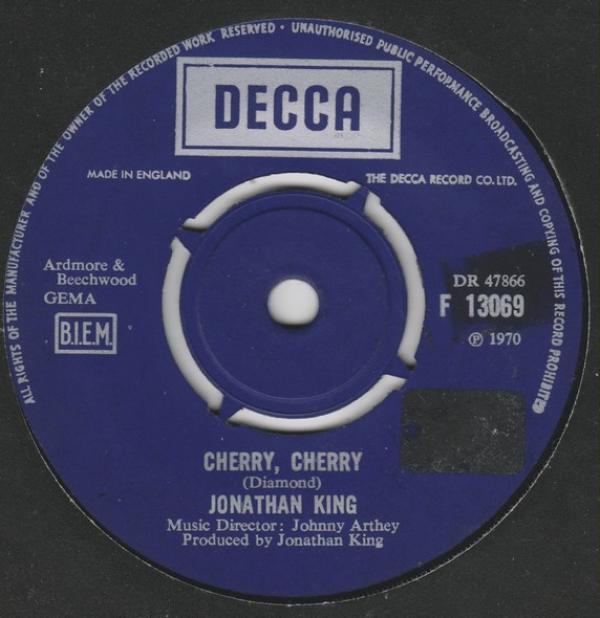 Jonathan King - Cherry, Cherry