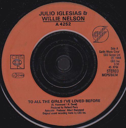 Julio Iglesias, Willie Nelson - To All The Girls I've Loved Before