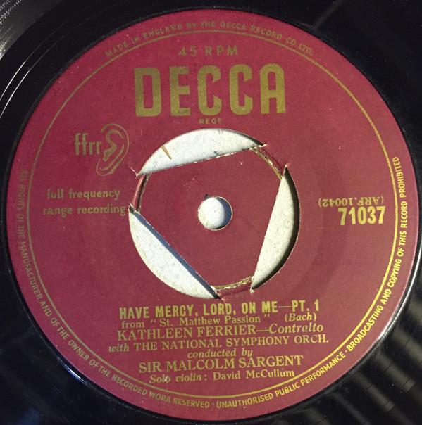 Kathleen Ferrier, The National Symphony Orchestra - Have Mercy, Lord, On Me
