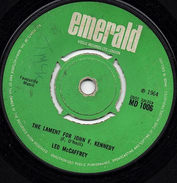 Leo McCaffrey - The Lament For John F. Kennedy