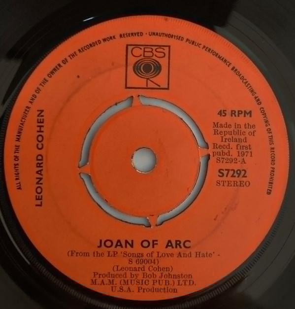 Leonard Cohen - Joan Of Arc