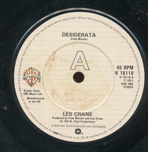 Les Crane - Desiderata