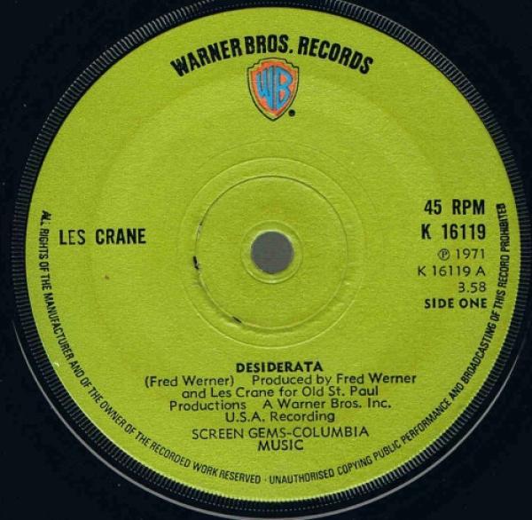 Les Crane - Desiderata