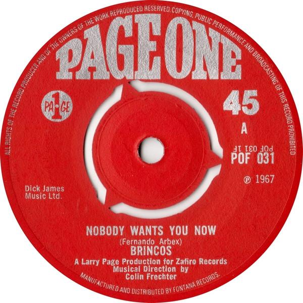 Los Brincos - Nobody Wants You Now