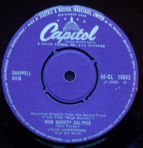 Louis Armstrong, Bing Crosby - High Society Calypso / Now You Has Jazz