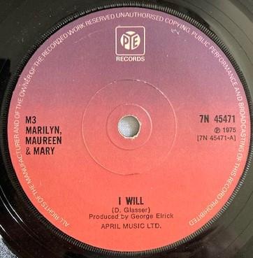 M3 (Mary Maureen & Mary) - I Will