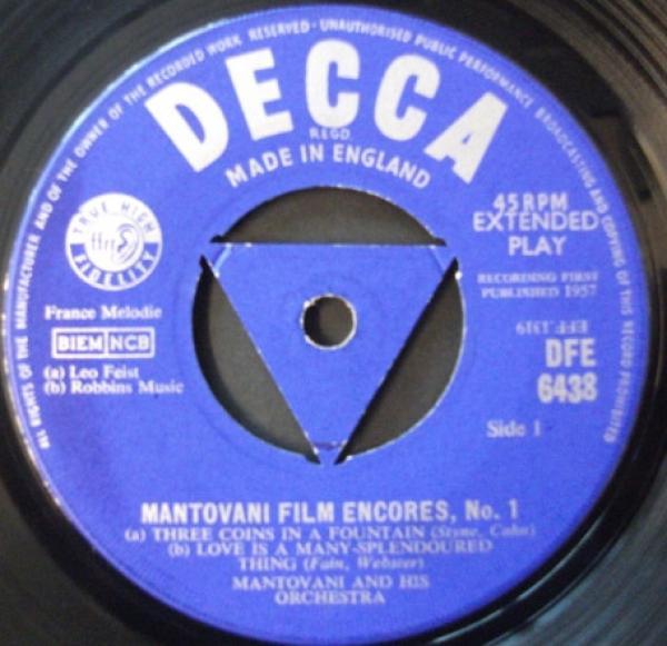 Mantovani And His Orchestra - Mantovani Film Encores No.1