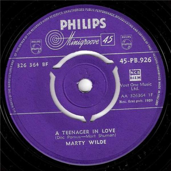 Marty Wilde - A Teenager In Love