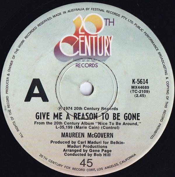 Maureen McGovern - Give Me A Reason To Be Gone