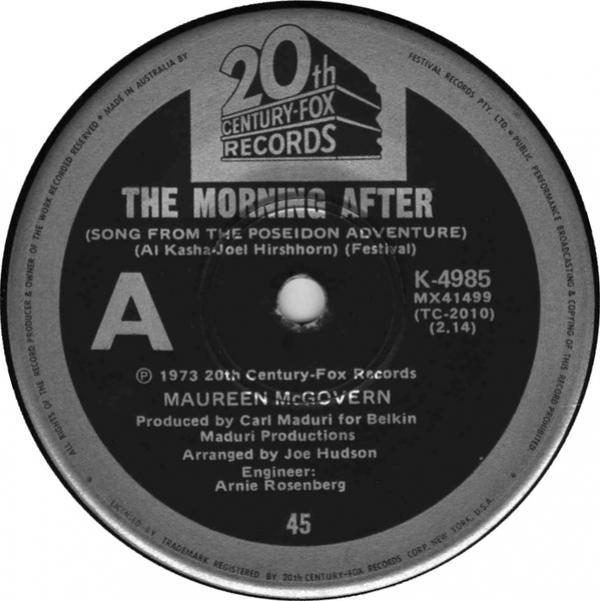 Maureen McGovern - The Morning After (Song From The Poseidon Adventure)