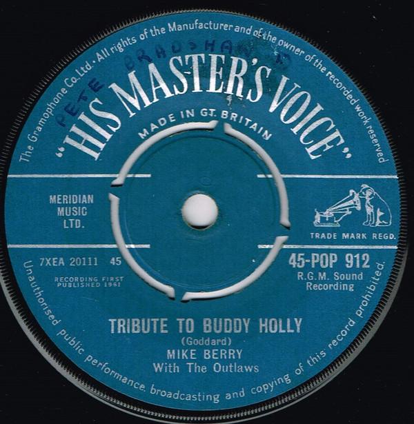 Mike Berry, The Outlaws (3) - Tribute To Buddy Holly