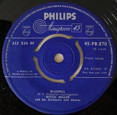 Mitch Miller And His Orchestra And Chorus - Bluebell / It Seems Like Only Yesterday