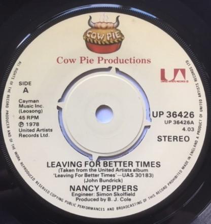 Nancy Peppers - Leaving For Better Times