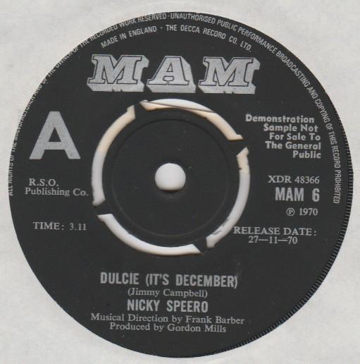 Nicky Speero - Dulcie (It's December)