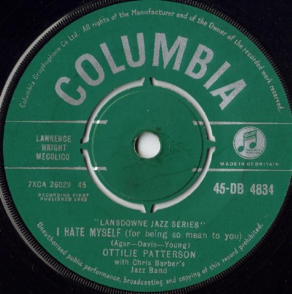 Ottilie Patterson, Chris Barber's Jazz Band - I Hate Myself (For Being So Mean To You)