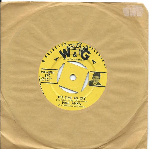 Paul Anka - It's Time To Cry