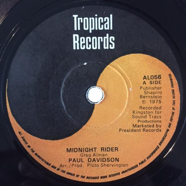 Paul Davidson, The Organization (7) - Midnight Rider / Organized Version