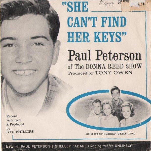 Paul Petersen, Shelley Fabares - She Can't Find Her Keys / Very Unlikely