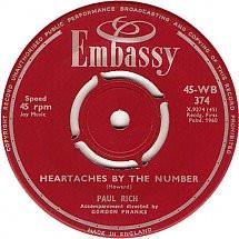 Paul Rich, Bud Ashton - Heartaches By The Number / Some Kind-A Earthquake