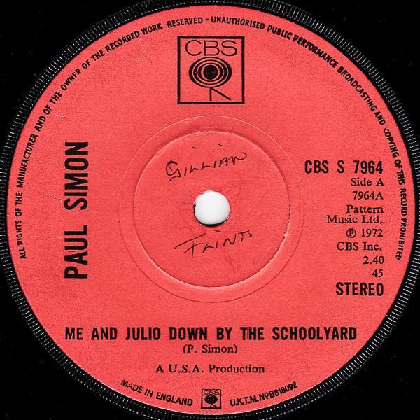 Paul Simon - Me And Julio Down By The Schoolyard