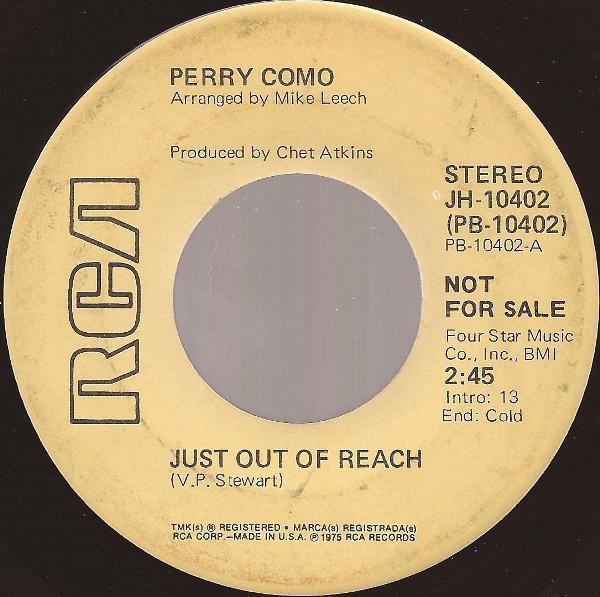 Perry Como - Just Out Of Reach