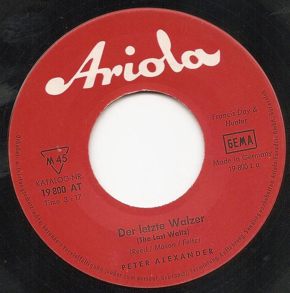 Peter Alexander - Der Letzte Walzer (The Last Waltz)