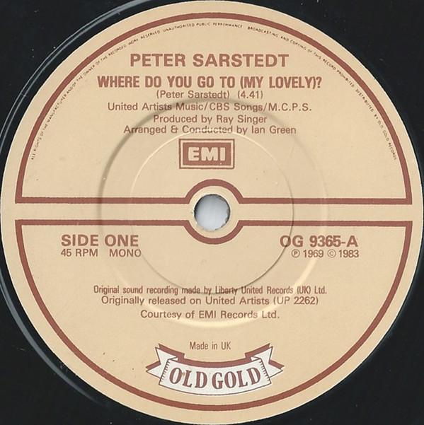 Peter Sarstedt - Where Do You Go To (My Lovely) / Frozen Orange Juice