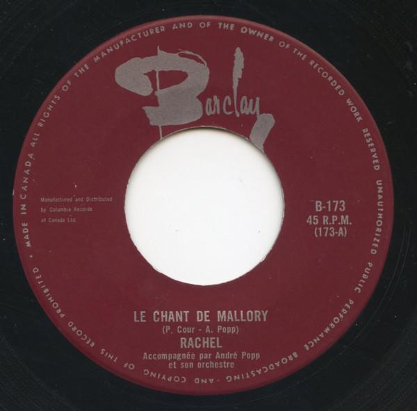 Rachel (8) - Le Chant De Mallory / L'eau Sous Les Ponts