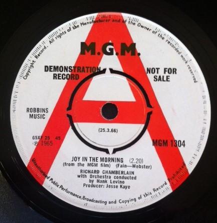 Richard Chamberlain - Joy In The Morning (from the MGM film)