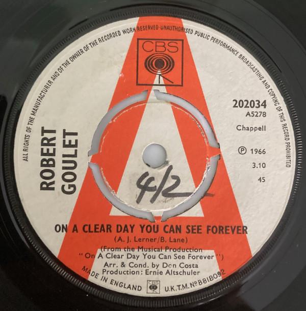 Robert Goulet - On A Clear Day You Can See Forever