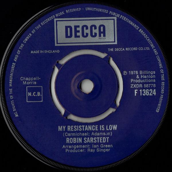 Robin Sarstedt - My Resistance Is Low