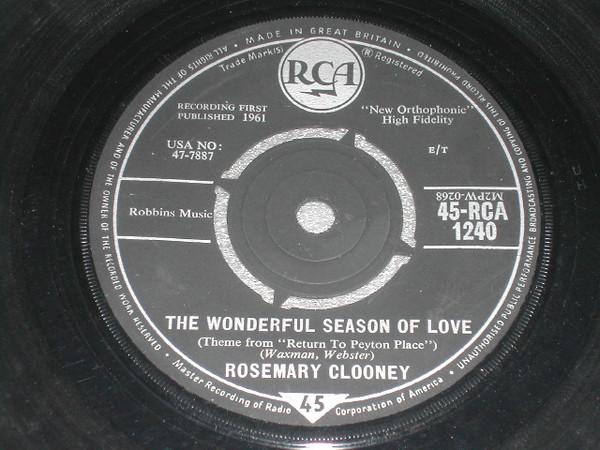 Rosemary Clooney - The Wonderful Season Of Love / Without Love