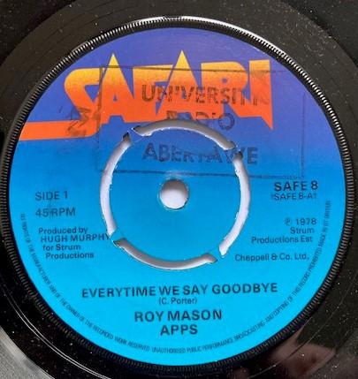 Roy Apps - Everytime We Say Goodbye