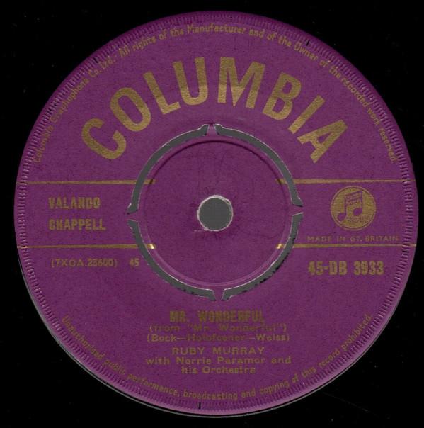 Ruby Murray, Norrie Paramor And His Orchestra - Mr. Wonderful